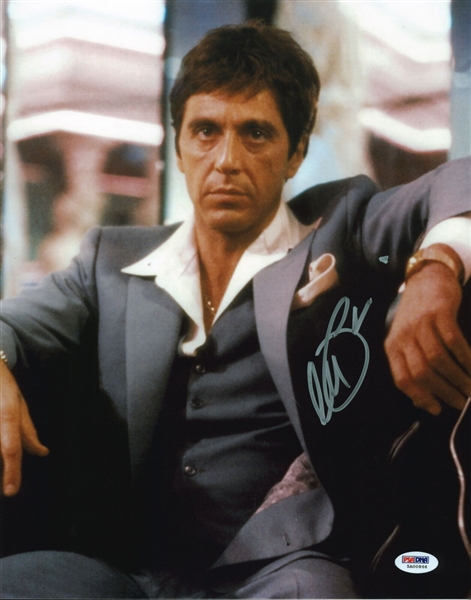 Al Pacino Signed 11 x 14 Color Photo from Scarface with GEM MINT 10 Autograph! (PSA/DNA LOA)