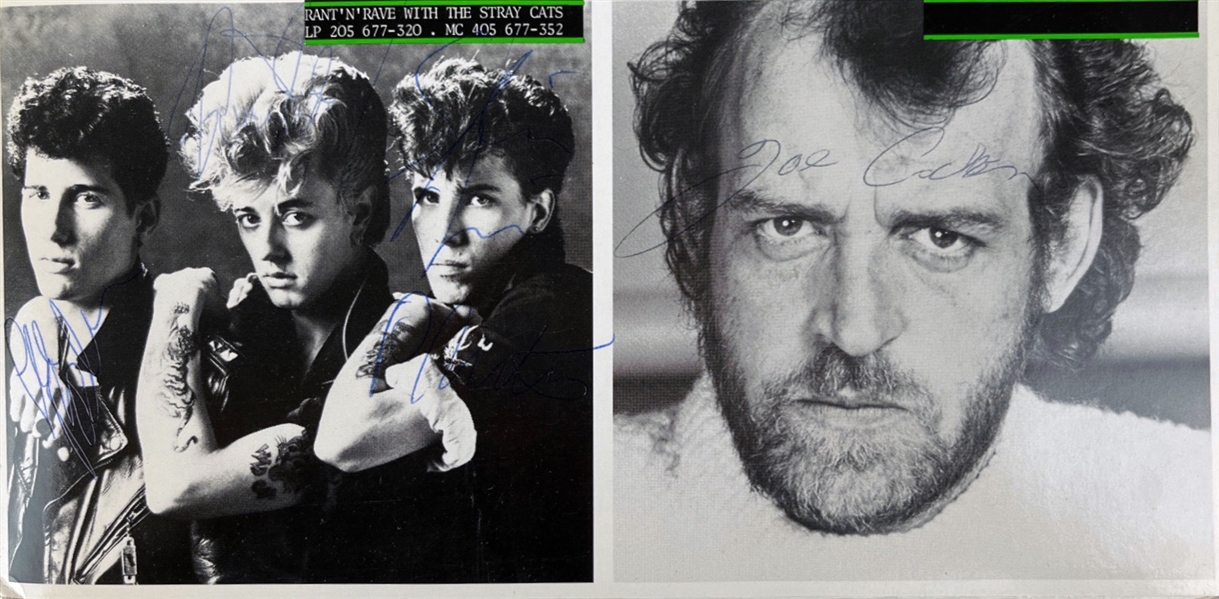 U2, Dave Edmunds, Stray Cats, & Joe Crocker Signed Loreley'83 LP w/ Vinyl (Third Party Guaranteed) 