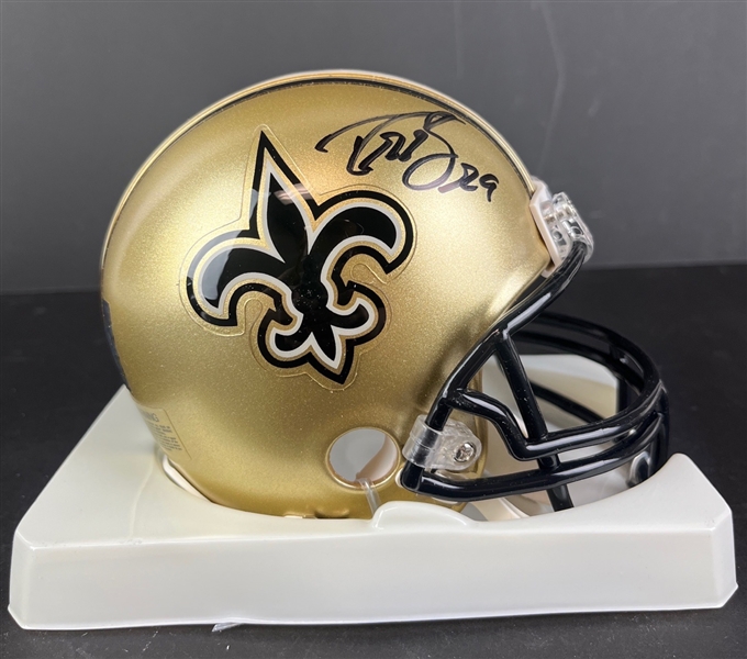 Drew Brees Signed Saints Super Bowl XLIV Mini-Helmet (Brees Holo/Third Party Guaranteed)