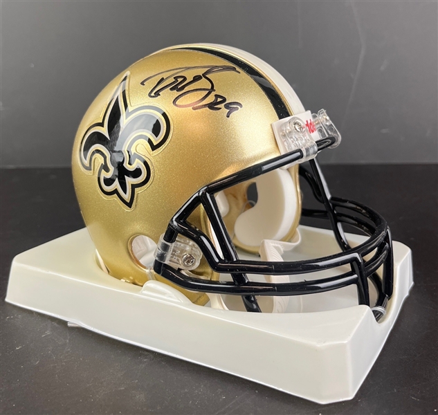 Drew Brees Signed Saints Super Bowl XLIV Mini-Helmet (Brees Holo/Third Party Guaranteed)