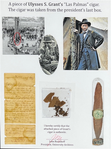 Ulysses S. Grant: Significant Remnants of his Las Palmas Cigar Taken From His Last Box (University Archives)