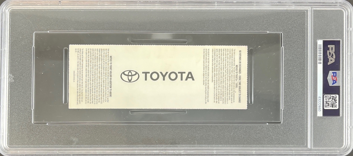 2006 LA Lakers Ticket Stub:: Kobe Scores 81 Points! (PSA/DNA)