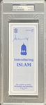 Muhammad Ali Signed Introducing Islam Pamphlet (PSA/DNA Encapsulated)