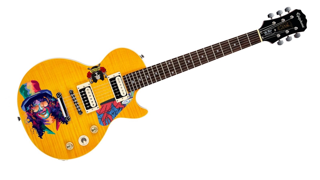 Guns N Roses: Slash Signed Signature Slash Model Epiphone Guitar (ACOA)