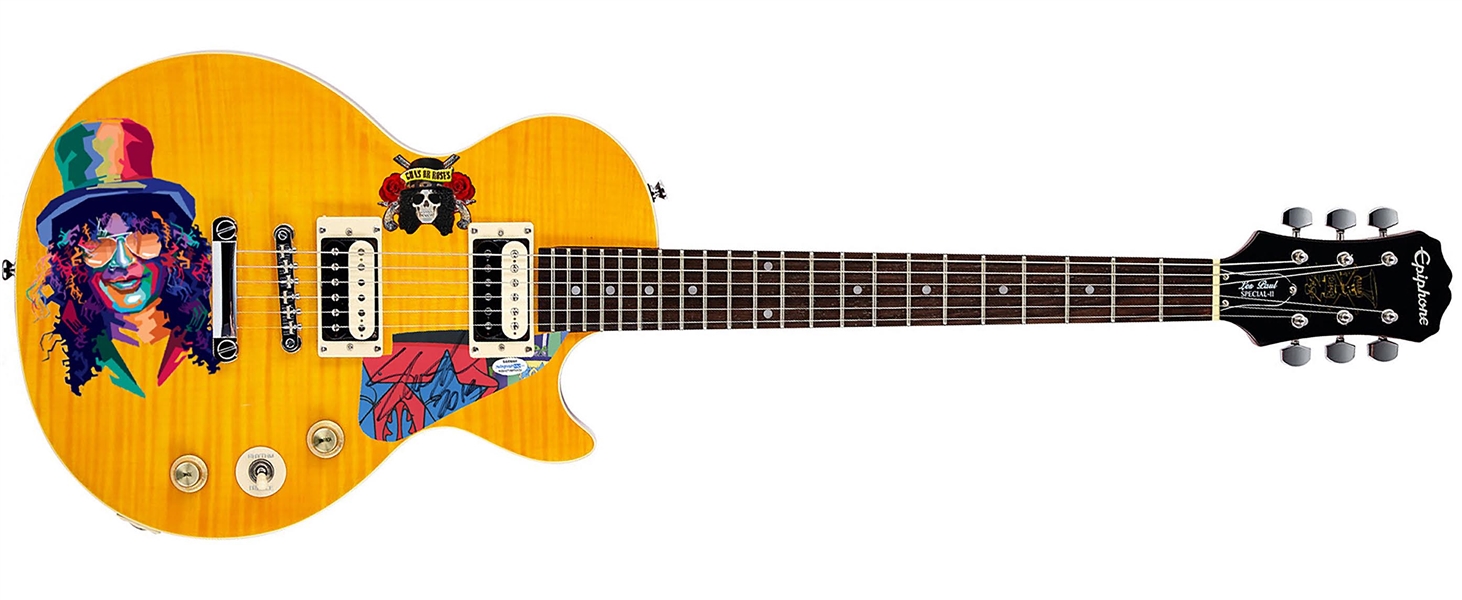 Guns N Roses: Slash Signed Signature Slash Model Epiphone Guitar (ACOA)
