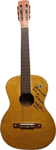 Smokey Robinson Autographed Signed Vintage Acoustic Guitar (Third Party Guaranteed)