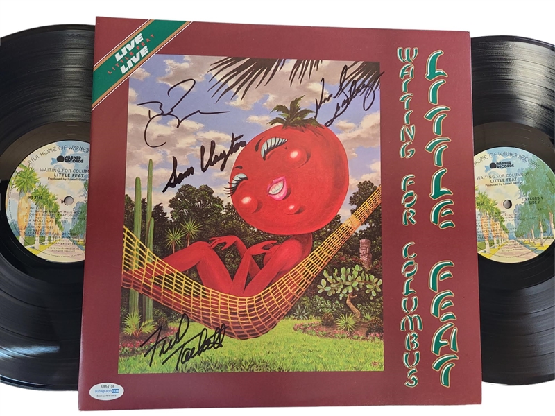 Little Feat: Group Signed Waiting For Columbus Double Vinyl LP (4 Sigs)(ACOA)