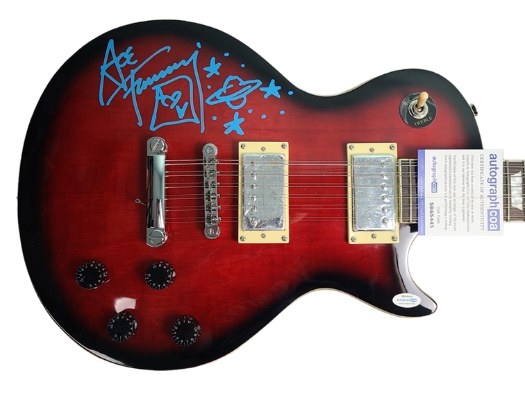 KISS: Ace Frehley Signed 12-String Signature Edition Guitar with Sketch (ACOA)