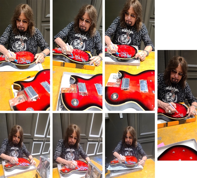 KISS: Ace Frehley Signed 12-String Signature Edition Guitar with Sketch (ACOA)