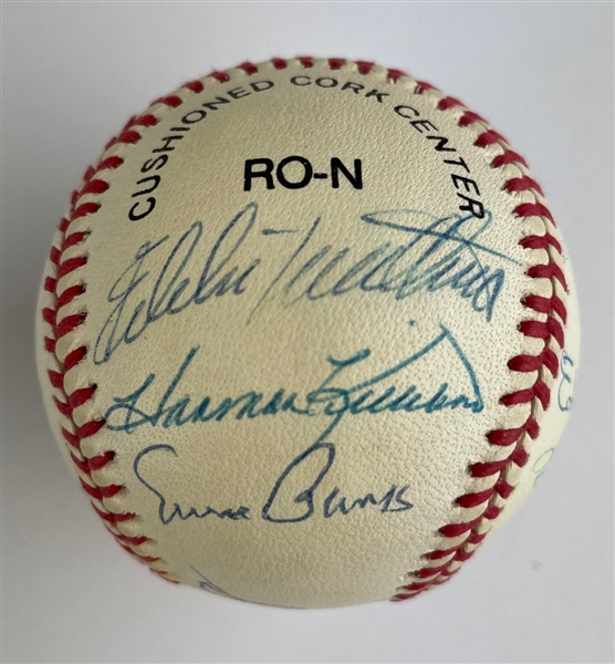 Multi-Signed 500 Home Run Club HOF'er Signed Baseball w/ Aaron, Killebrew, & More! (10 Sigs)(PSA LOA)