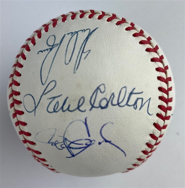 Multi-Signed HOF 300 Win Club Signed Baseball w/ Ryan, Seaver, & More! (10 Sigs)(PSA/DNA)