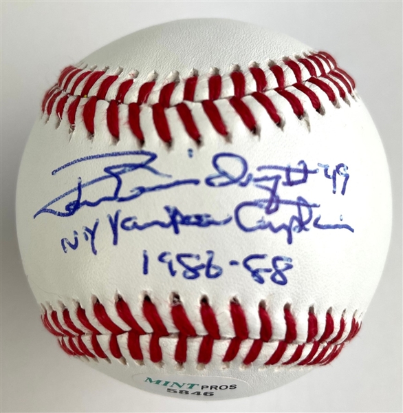 Ron Guidry Signed & Inscribed Rawlings Baseball (Third Party Guaranteed)