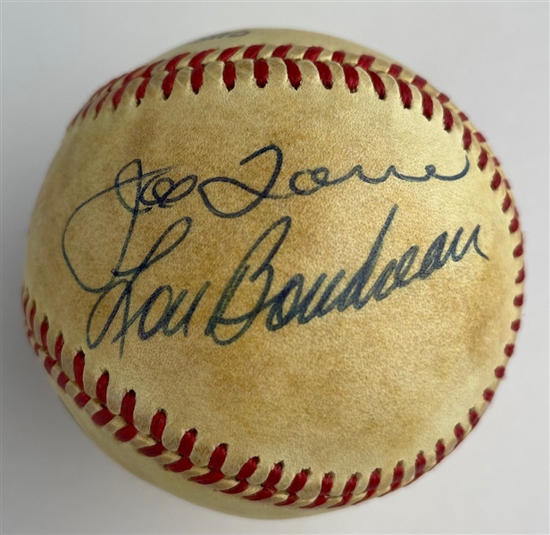 DiMaggio, Mays, Boudreau, & Torre Signed ONL Baseball (Third Party Guaranteed)