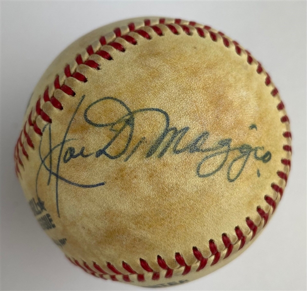DiMaggio, Mays, Boudreau, & Torre Signed ONL Baseball (Third Party Guaranteed)