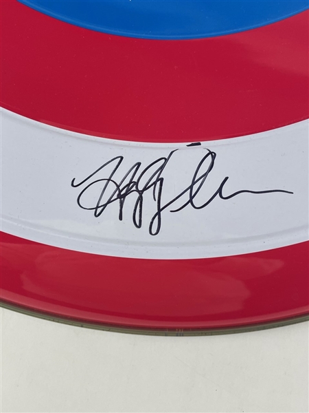 Captain America: Cast Signed Shield (13/Sigs) (Beckett/BAS)