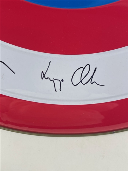 Captain America: Cast Signed Shield (13/Sigs) (Beckett/BAS)