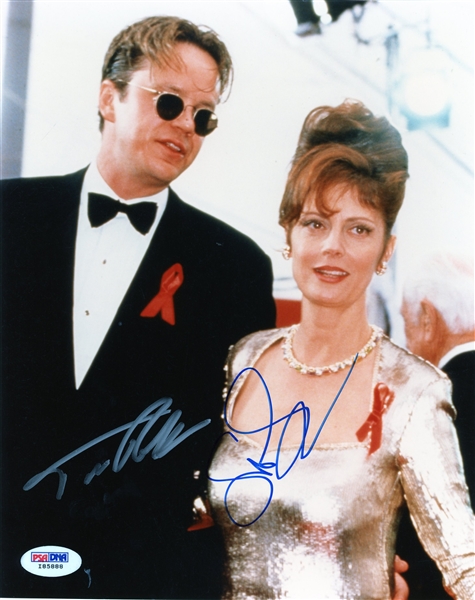 Susan Sarandon & Ted Robbins Signed 8 x 10 Photo (PSA/DNA Sticker)