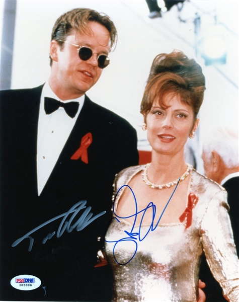 Susan Sarandon & Ted Robbins Signed 8" x 10" Photo (PSA/DNA Sticker)