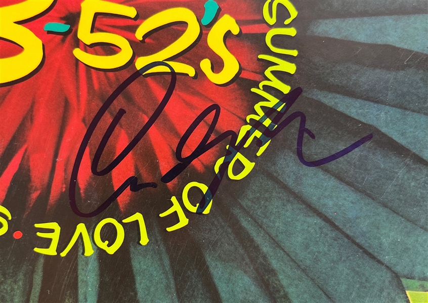 The B-52's Group Signed 'Summer of Love' Album Cover (4 Sigs)(Third Party Guaranteed)