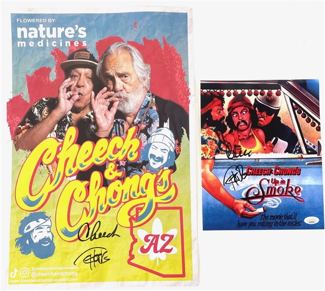 Cheech & Chong: Bundle of 2 Signed Mini Posters (Third Party Guaranteed)