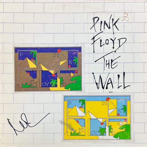 Pink Floyd: Nick Mason Signed “The Wall” Album Cover (Beckett/BAS )