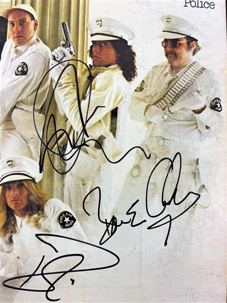 Cheap Trick Group Signed Dream Police Record Album Cover w/ Vinyl (4 Sigs)(Third Party Guaranteed)