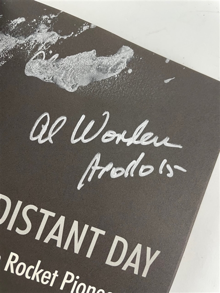 Al Worden Signed To A Distant Day Hard cover Book (Beckett/BAS)