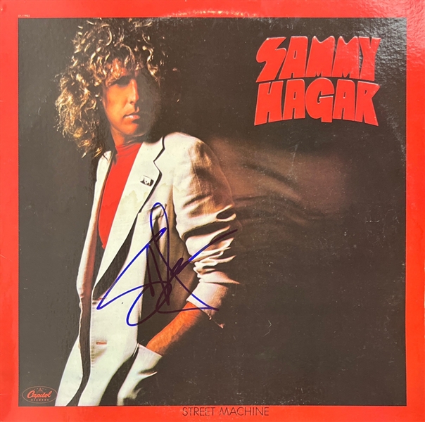 Sammy Hagar Signed Street Machine Album Cover (bECKETT/bas)