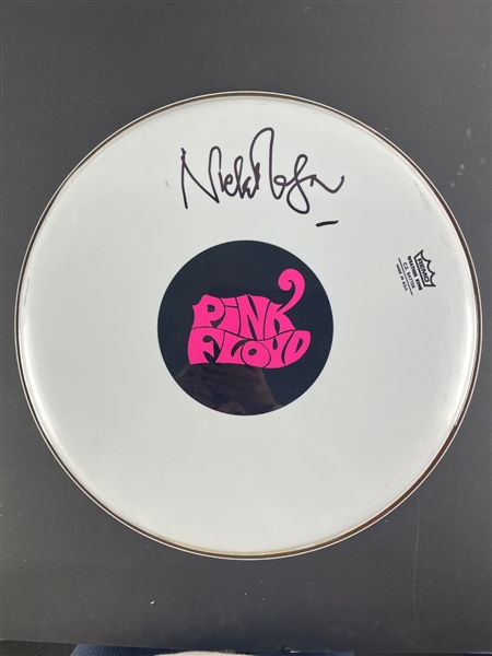 Nick Mason Signed Drumhead (Third Party Guaranteed)