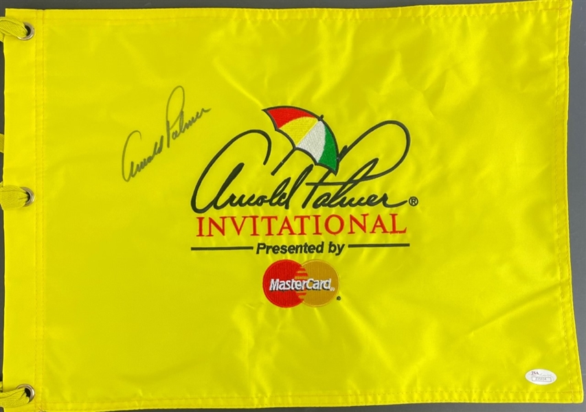 Arnold Palmer Signed Invitational Golf Flag (JSA)