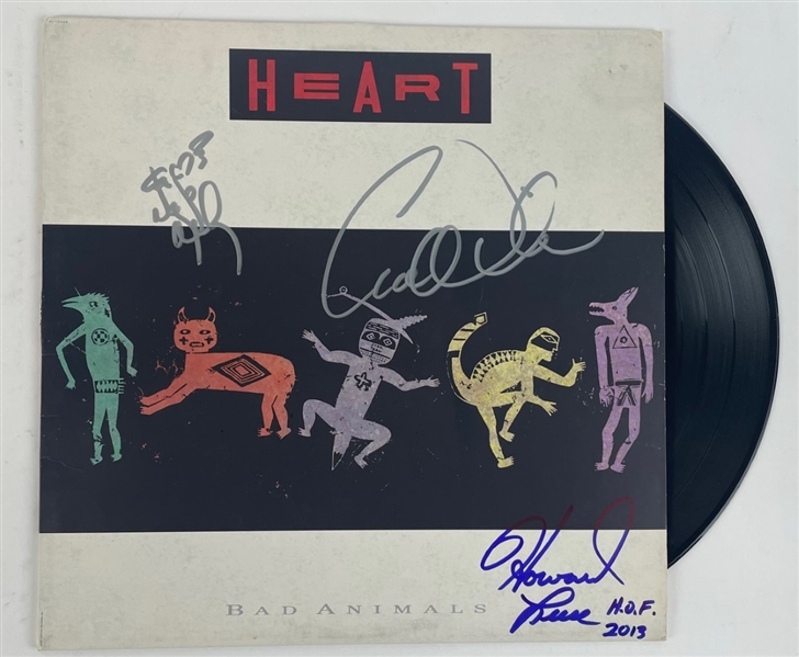 HEART: "Bad Animals" Group Signed Album Signed(3/Sigs) (Epperson/REAL)