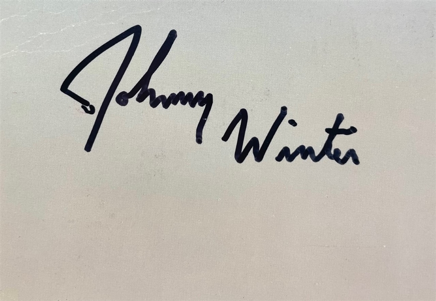 Johnny Winter Signed Captured Live Album (JSA)