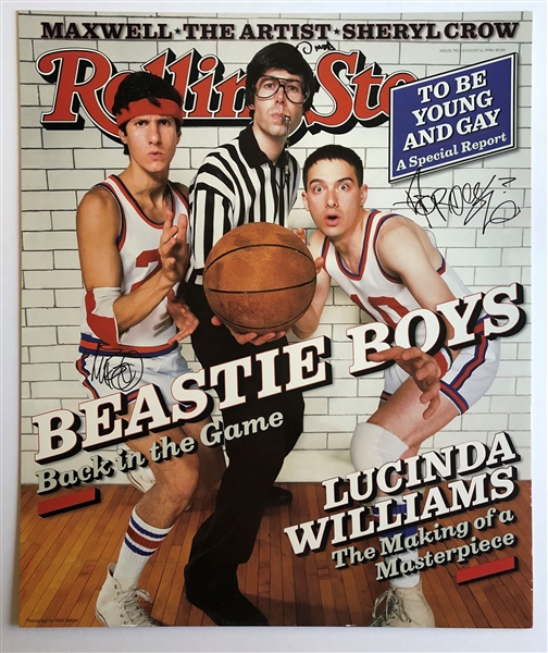 The Beastie Boys Group Signed 19" x 22.75" Rolling Stone Magazine Promotional Poster (Epperson/REAL LOA)