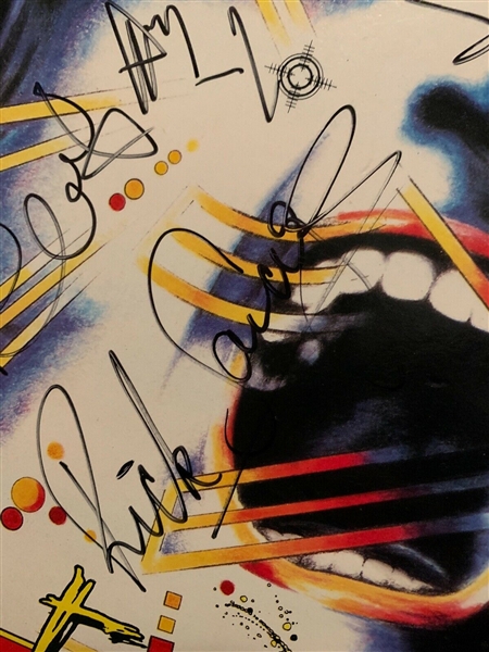 Def Leppard Extraordinary Fully Group Signed Hysteria First Pressing Album with Steve Clark :: The Finest Example We've Handled! (Epperson/REAL LOA)