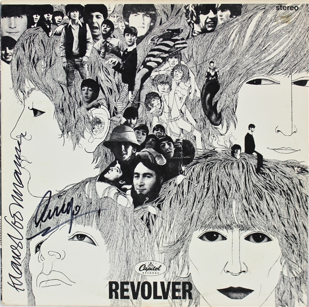 The Beatles: Ringo Starr & Klaus Voormann Signed Revolver Album (Beckett/BAS)