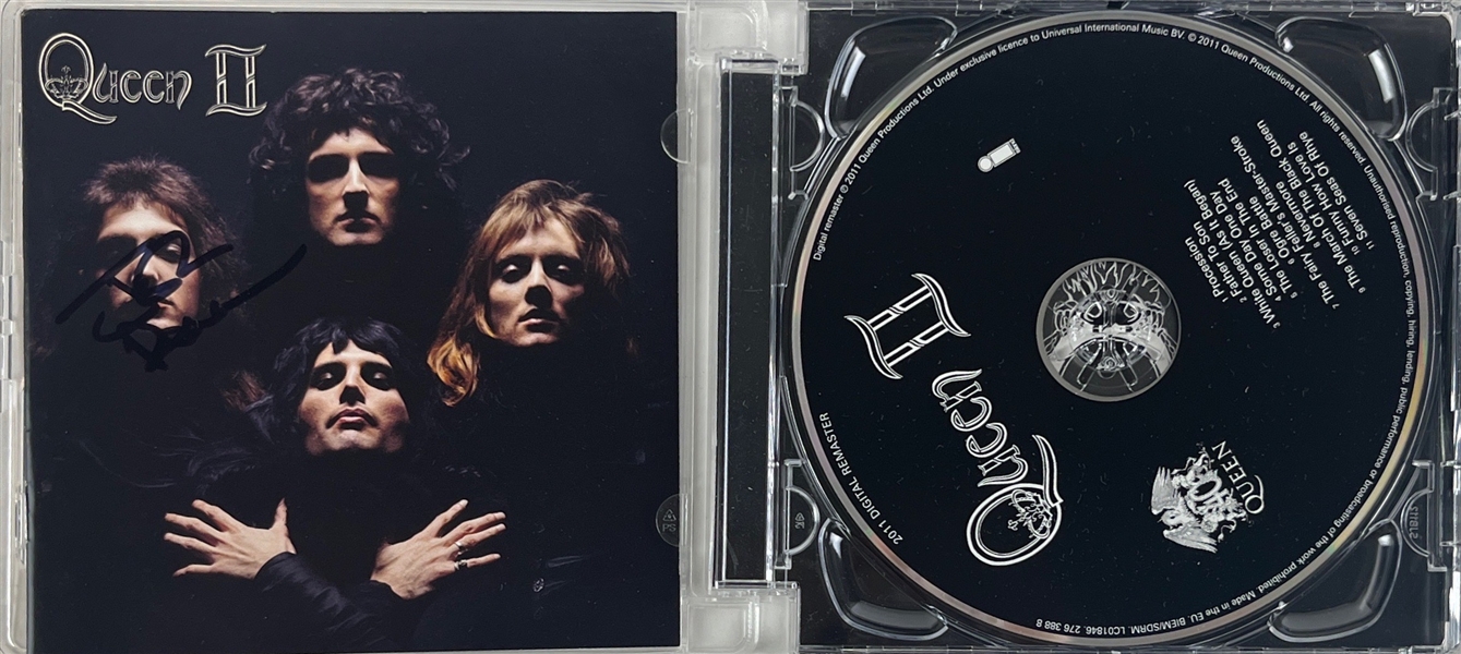 Queen: John Deacon Signed 'Queen II' CD Insert w/ Disc (Third Party Guaranteed)