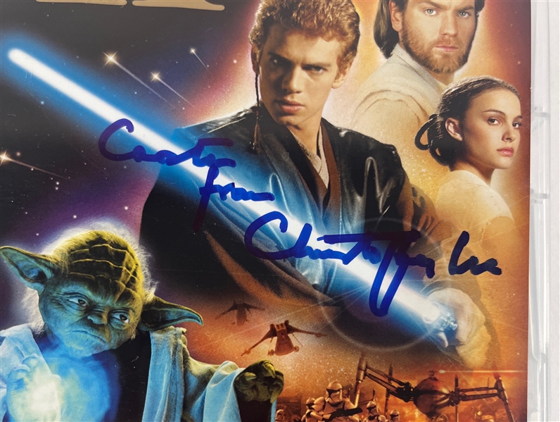 Star Wars: Anthony Daniels & Christopher Lee Signed German DVD Insert w/ Disc (Third Party Guaranteed)