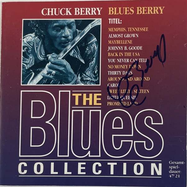 Chuck Berry Signed Blues Collection CD Insert w/ Disc (Third Party Guaranteed)