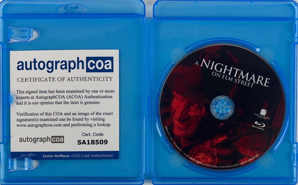 Nightmare on Elm Street: Robert Englund & Wes Craven Signed DVD (ACOA)
