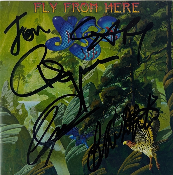 YES: Group Signed Fly From Here CD Insert w/ Disc (5 Sigs)(Third Party Guaranteed)