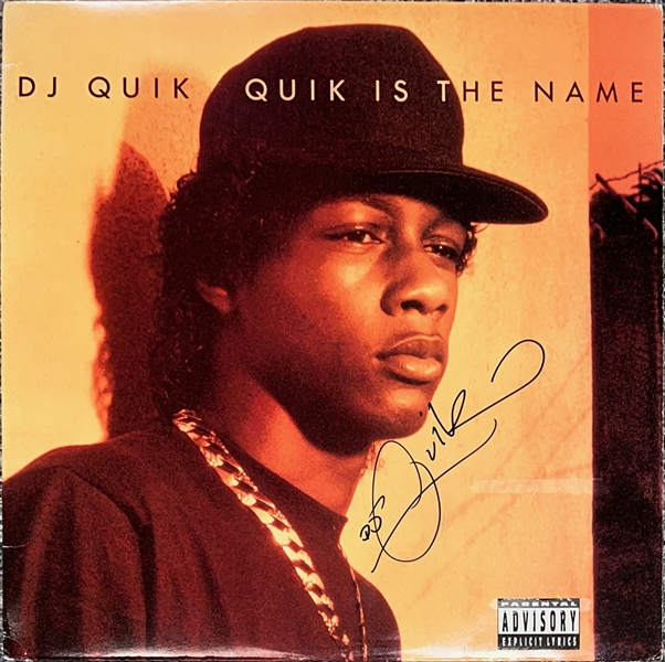 DJ Quik Rare Signed Quik is the Name Record Album (Beckett/BAS LOA)
