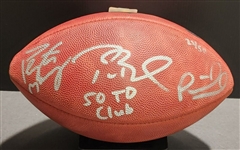 The 50 TD Club: Tom Brady, Patrick Mahomes & Peyton Manning Signed Limited Edition NFL Leather Football (Fanatics)