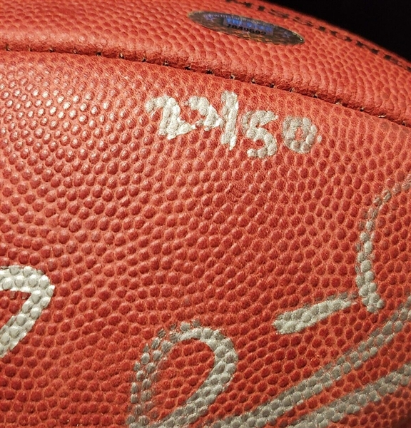 The 50 TD Club: Tom Brady, Patrick Mahomes & Peyton Manning Signed Limited Edition NFL Leather Football (Fanatics)