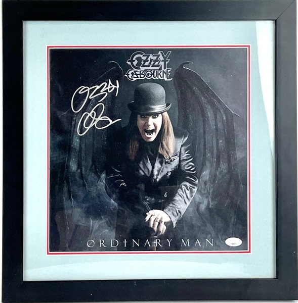 Ozzy Osbourne “Ordinary Man” Signed Album Flat (Framed) (JSA)