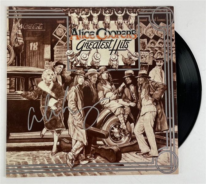 Alice Cooper Signed "Greatest Hits" Album Cover (JSA)