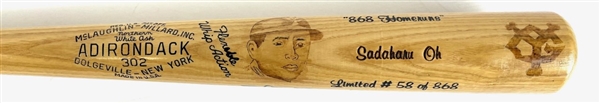 Sadaharu Oh Signed Adirondack Bat, Limited Edition (Third Party Guaranteed)