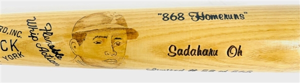 Sadaharu Oh Signed Adirondack Bat, Limited Edition (Third Party Guaranteed)
