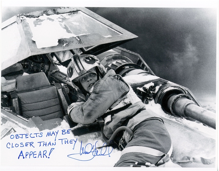 Star Wars: Mark Hamill w/ Quote Signed 10” x 8” Photo from “The Empire Strikes Back” (Third Party Guaranteed)