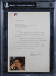 John Belushi Signed Typed Letter on NBC Letterhead with "Animal House" Reference! (Beckett/BAS Encapsulated)