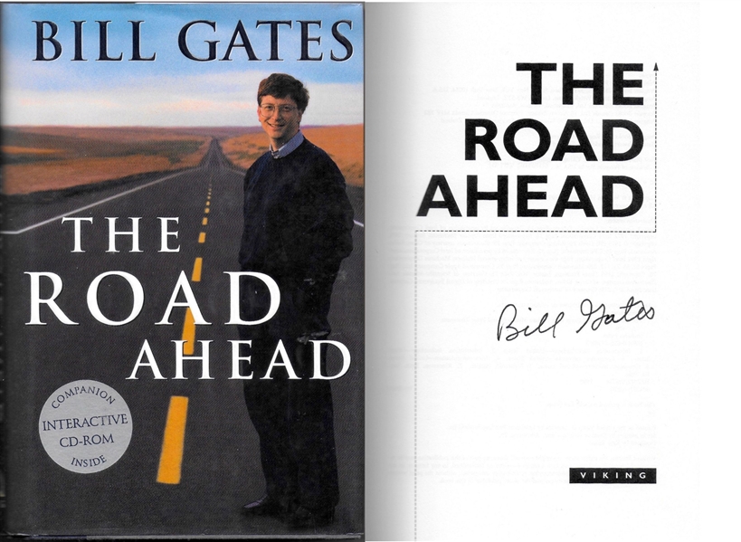 Bill Gates Signed “The Road” Book (Third Party Guaranteed)